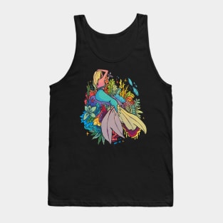 Mermaid on the rocks Tank Top